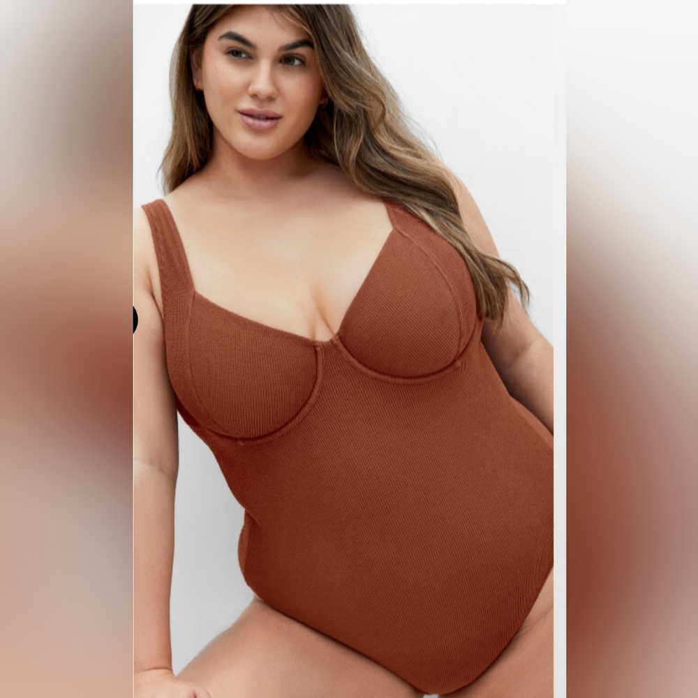 City Chic Corfu Underwire 1 Piece - cinnamon